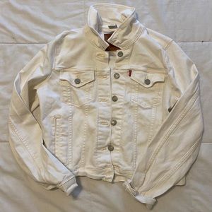 White levi jacket!!
